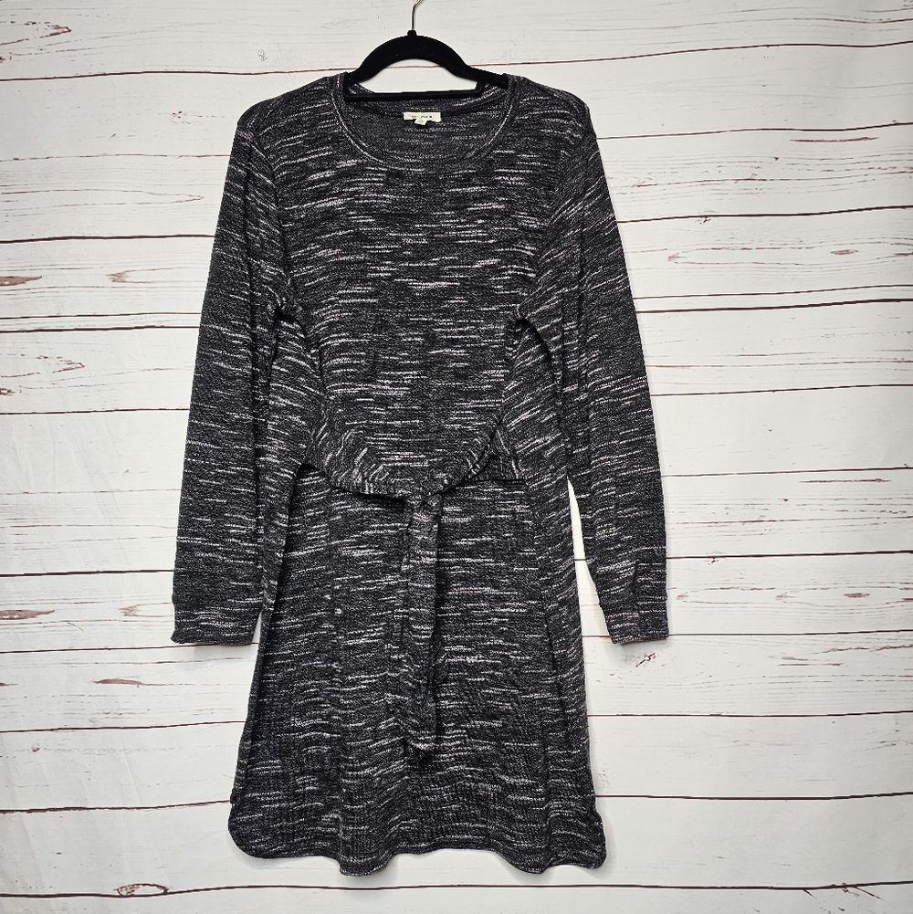 Max Studio Space Dye Tie Front Knit Dress